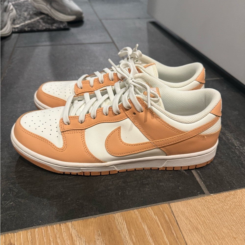 Nike White and Orange dunks